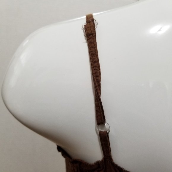 Aeropostale top Small sleeveless smocked beaded embellished babydoll Y2K - Picture 11 of 14